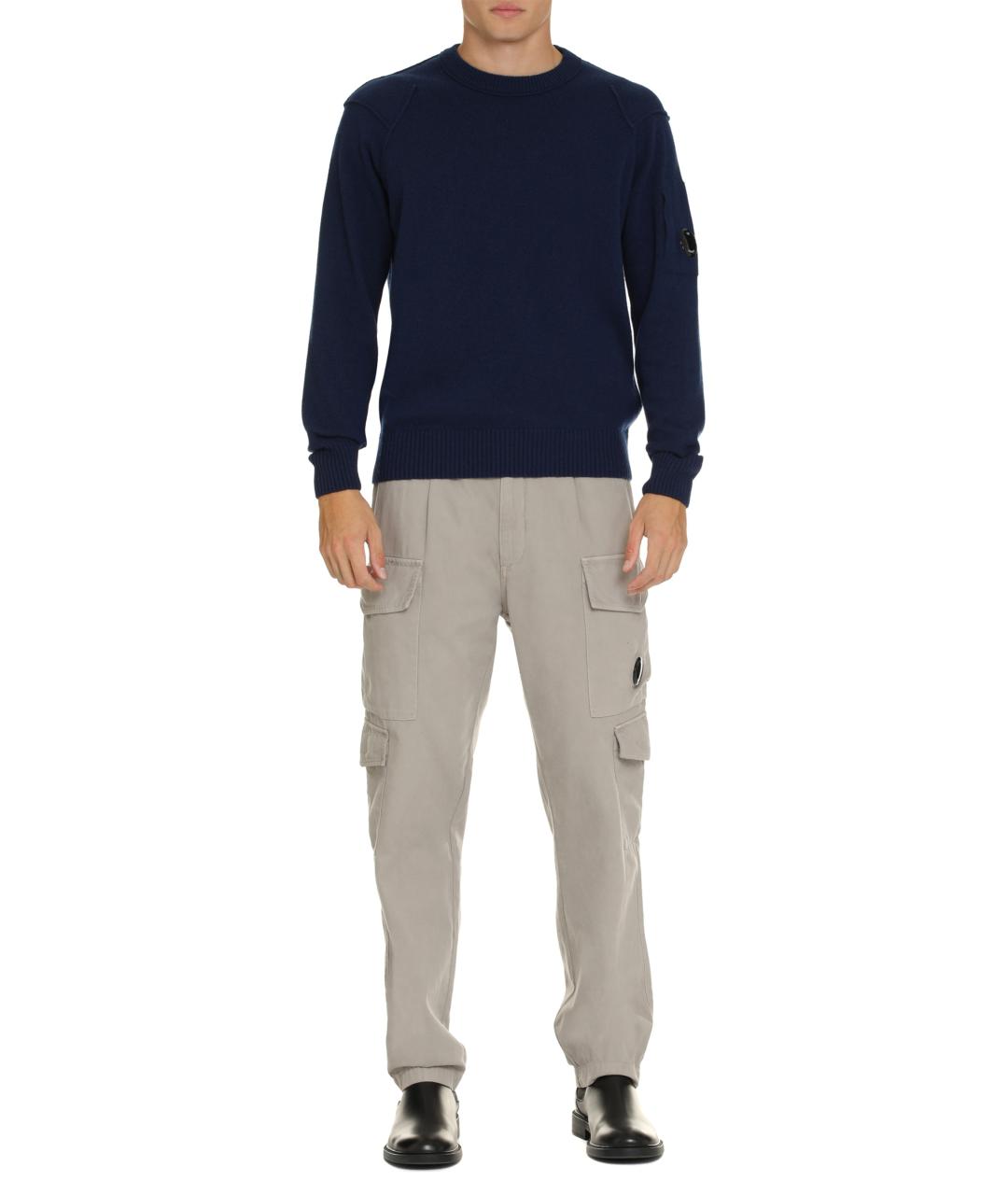 CP COMPANY Серые хлопковые повседневные брюки, фото 4