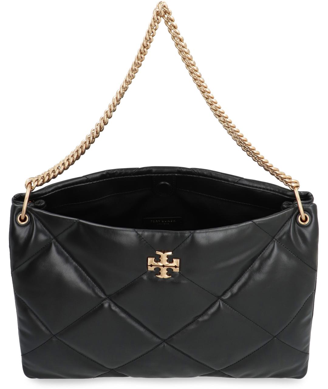 TORY BURCH Черная кожаная сумка через плечо, фото 4