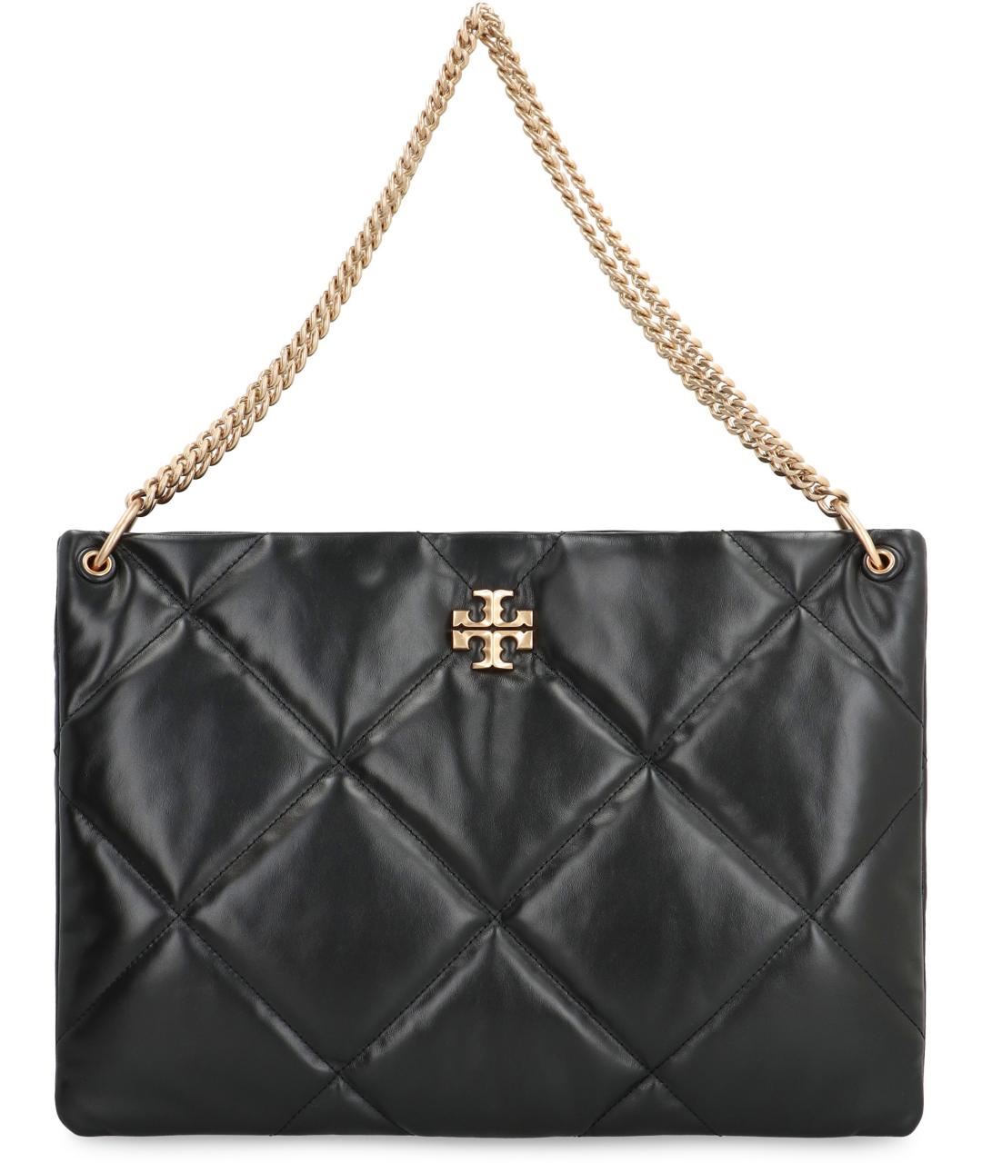 TORY BURCH Черная кожаная сумка через плечо, фото 1
