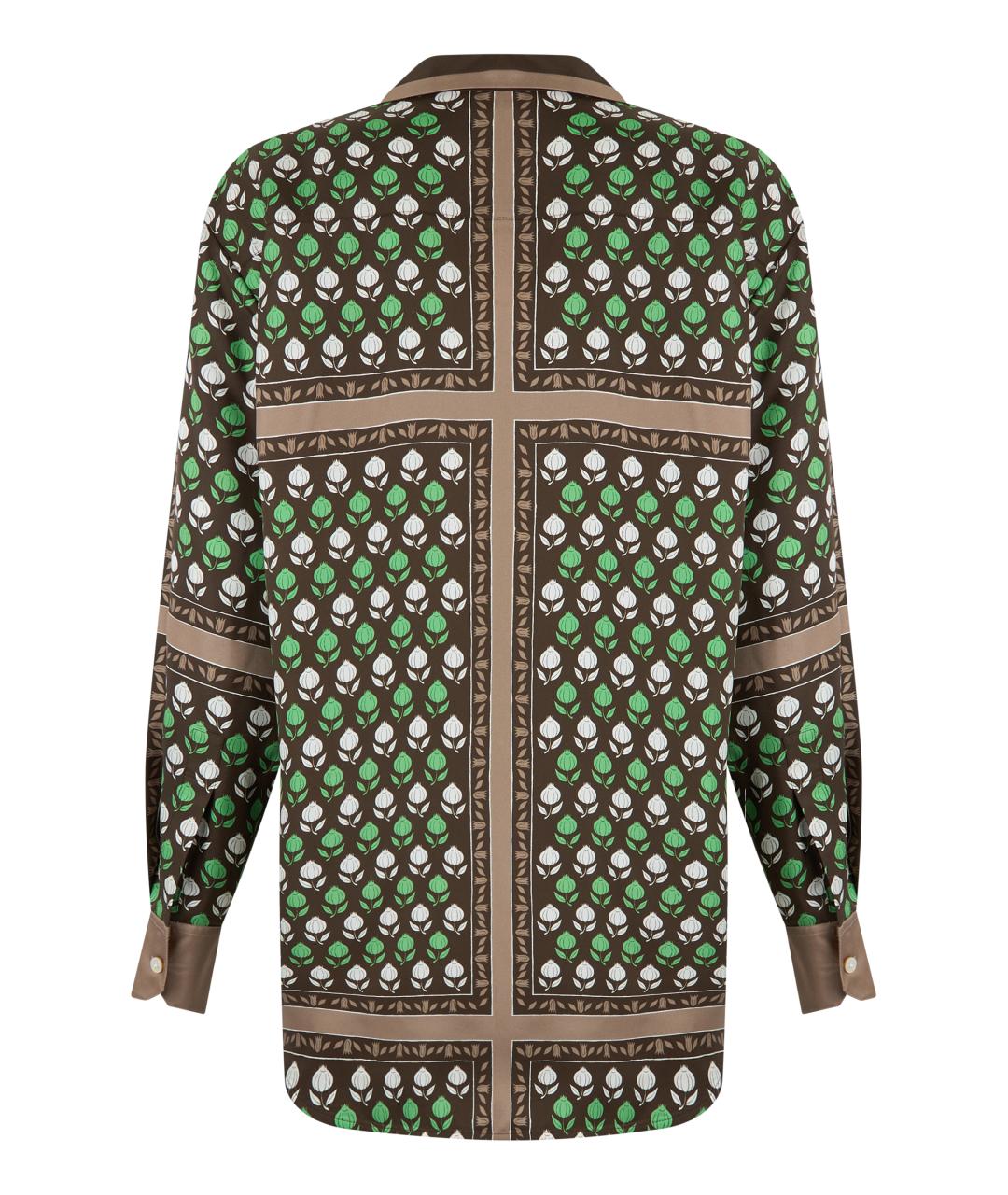 TORY BURCH Мульти шелковая рубашка, фото 2