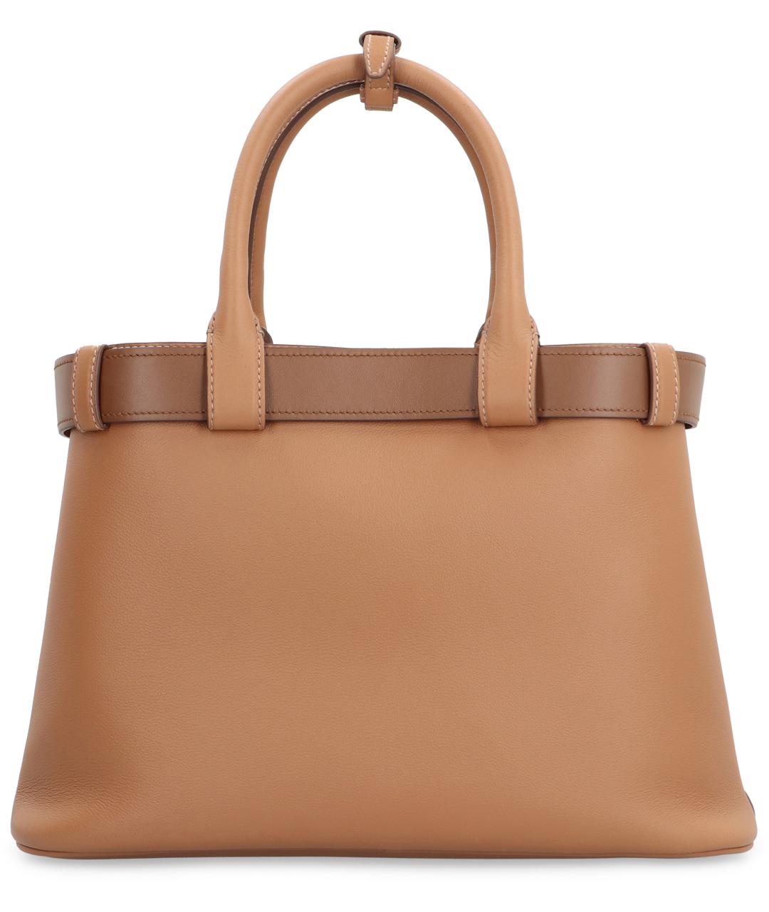 PRADA Коричневая кожаная сумка тоут, фото 4