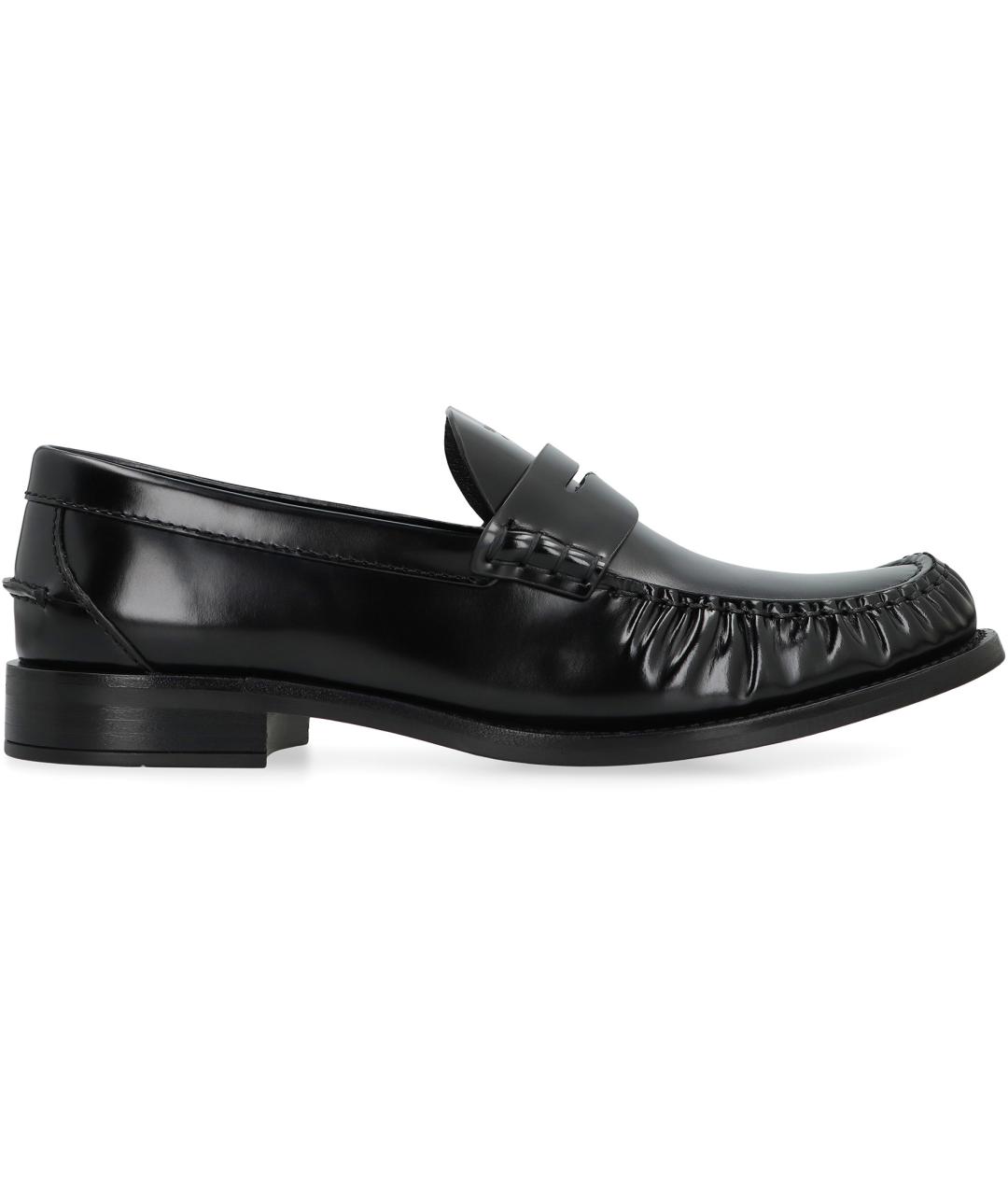 PRADA Черные кожаные лоферы, фото 2