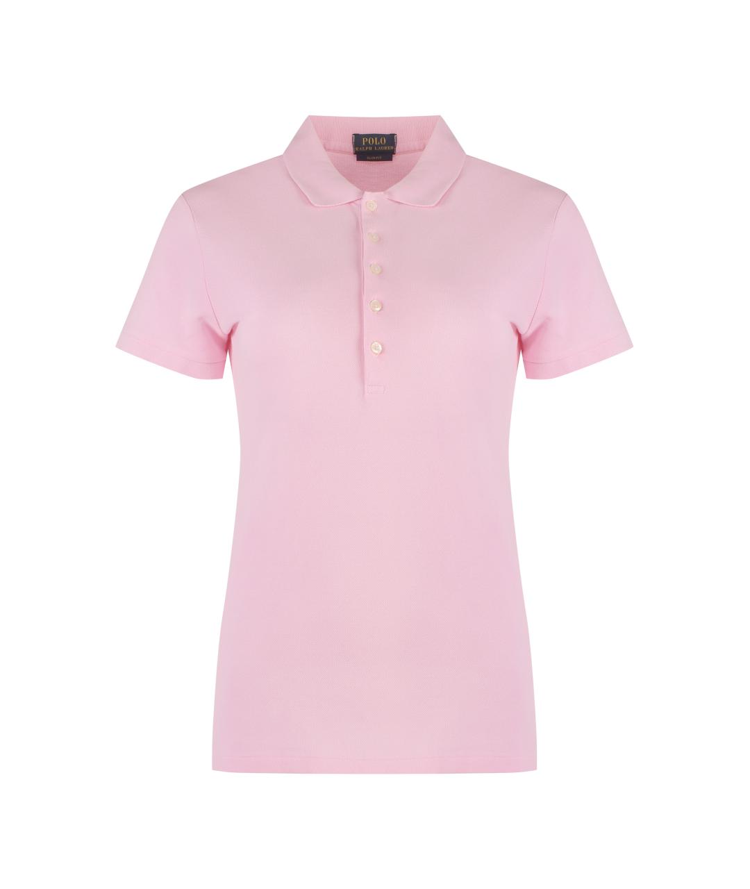 POLO RALPH LAUREN Розовая хлопковая футболка, фото 1