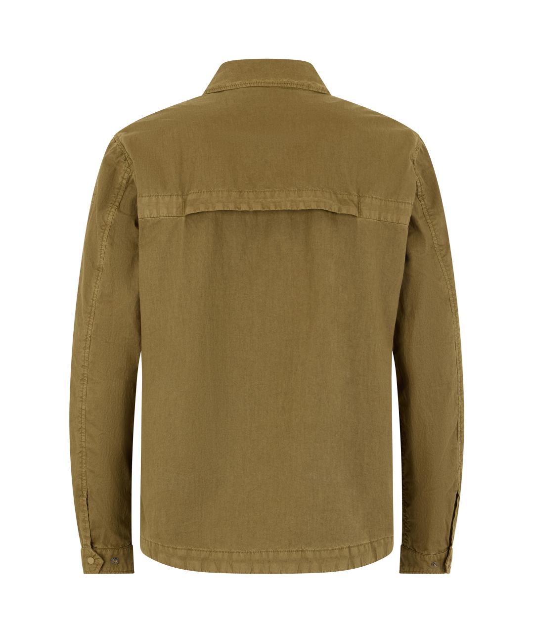 CP COMPANY Хаки хлопковая кэжуал рубашка, фото 2