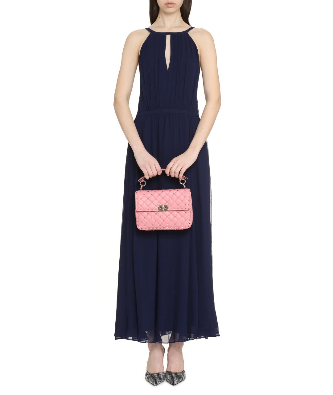 POLO RALPH LAUREN Синее вискозное платье, фото 3
