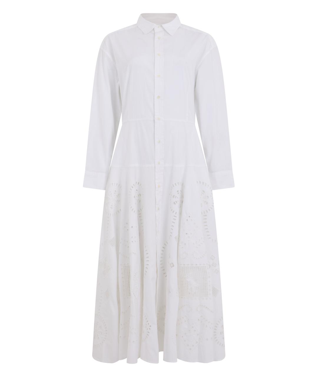 POLO RALPH LAUREN Белое хлопковое платье, фото 1