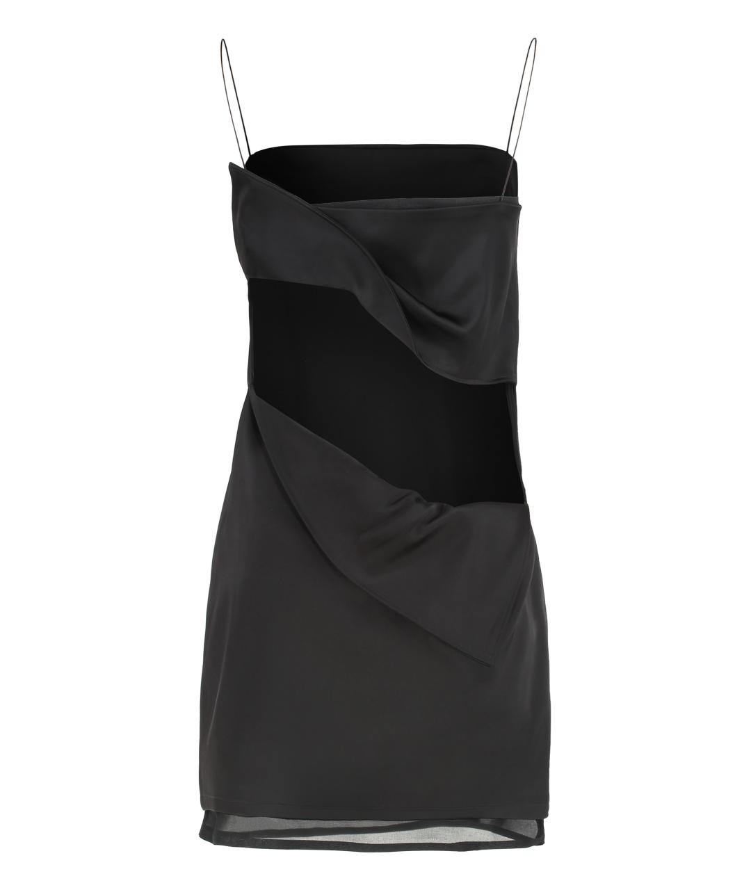 JACQUEMUS Черное вискозное платье, фото 2