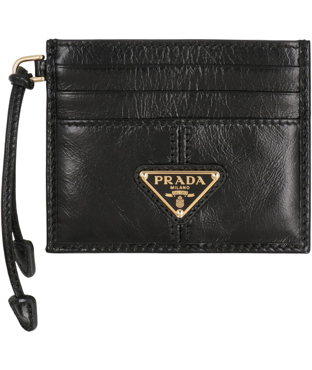 PRADA Черный кожаный кардхолдер, фото 2