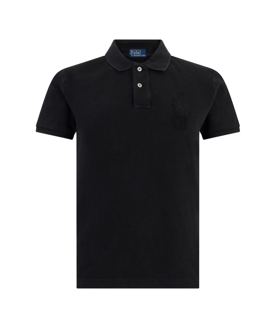 POLO RALPH LAUREN Черная хлопковая футболка, фото 1