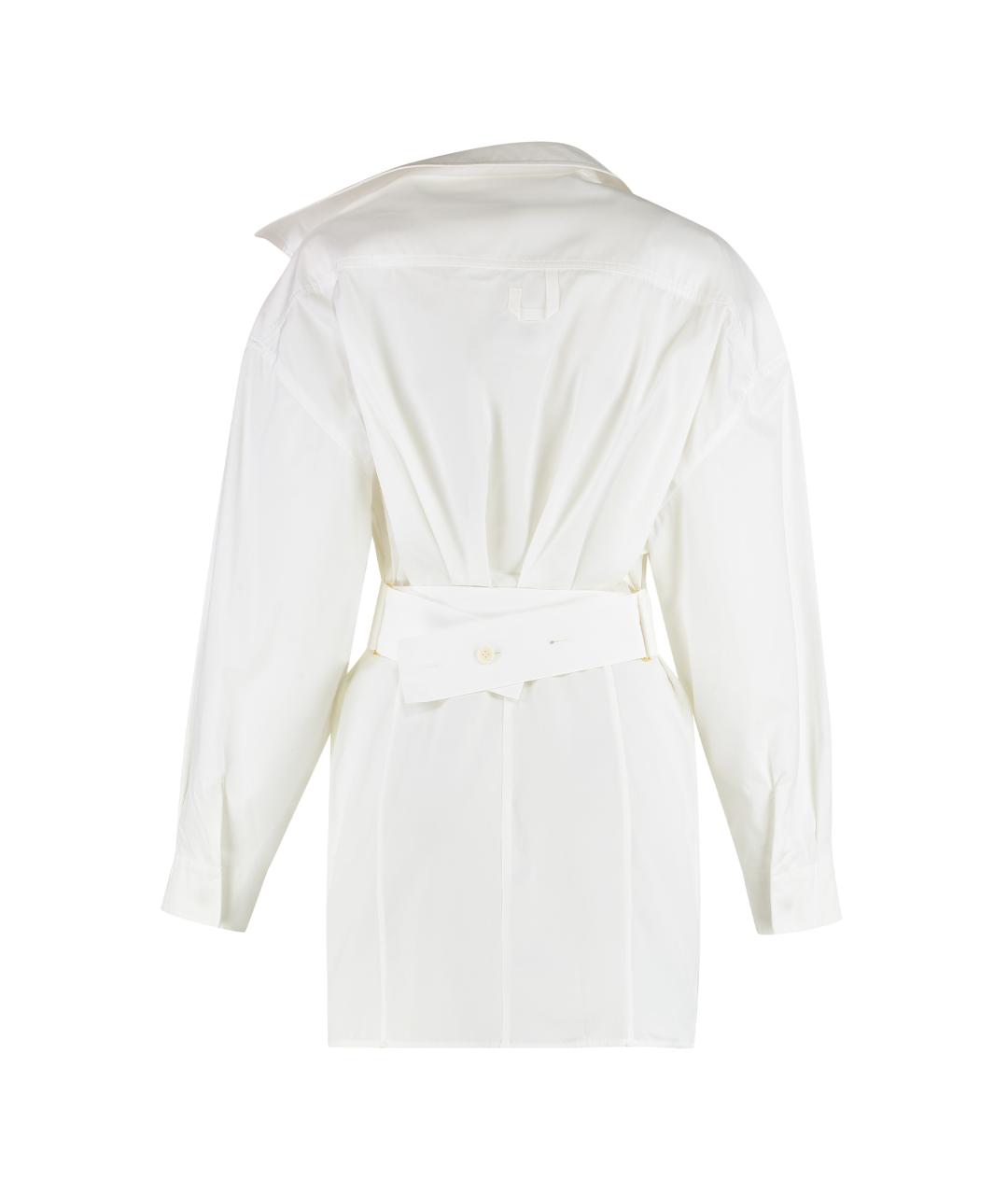 JACQUEMUS Белое хлопковое платье, фото 2