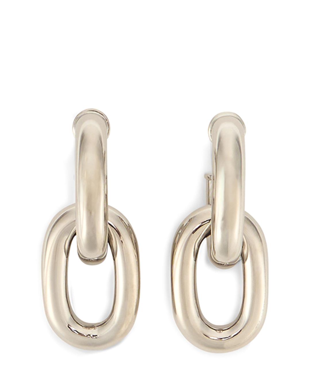PACO RABANNE Серебряные металлические серьги, фото 1