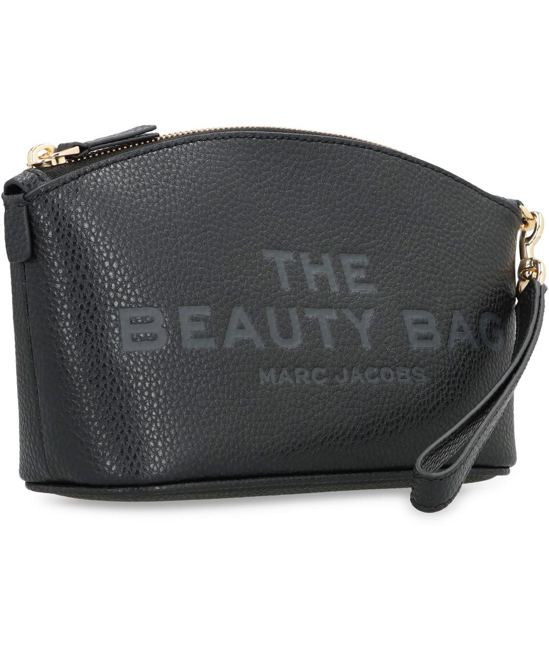 MARC JACOBS Черная кожаная косметичка, фото 3