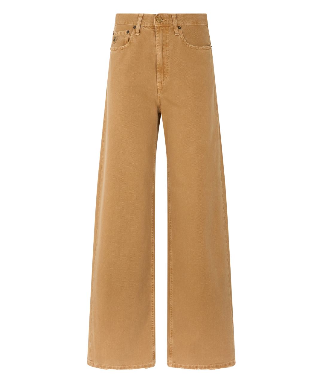 LOIS JEANS Бежевые хлопковые прямые джинсы, фото 1