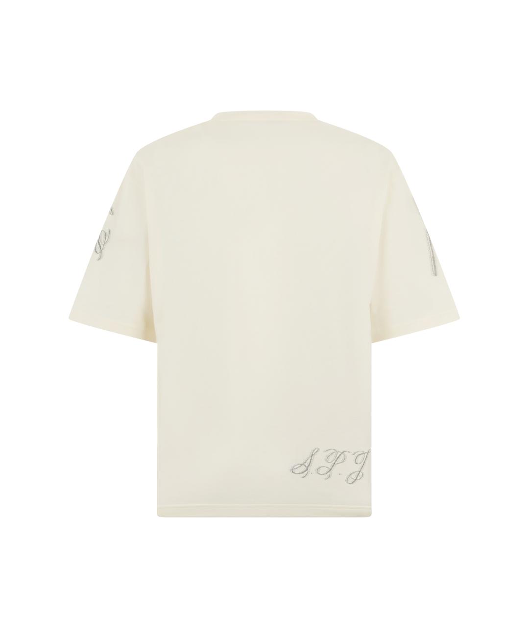 JACQUEMUS Белая хлопковая футболка, фото 2
