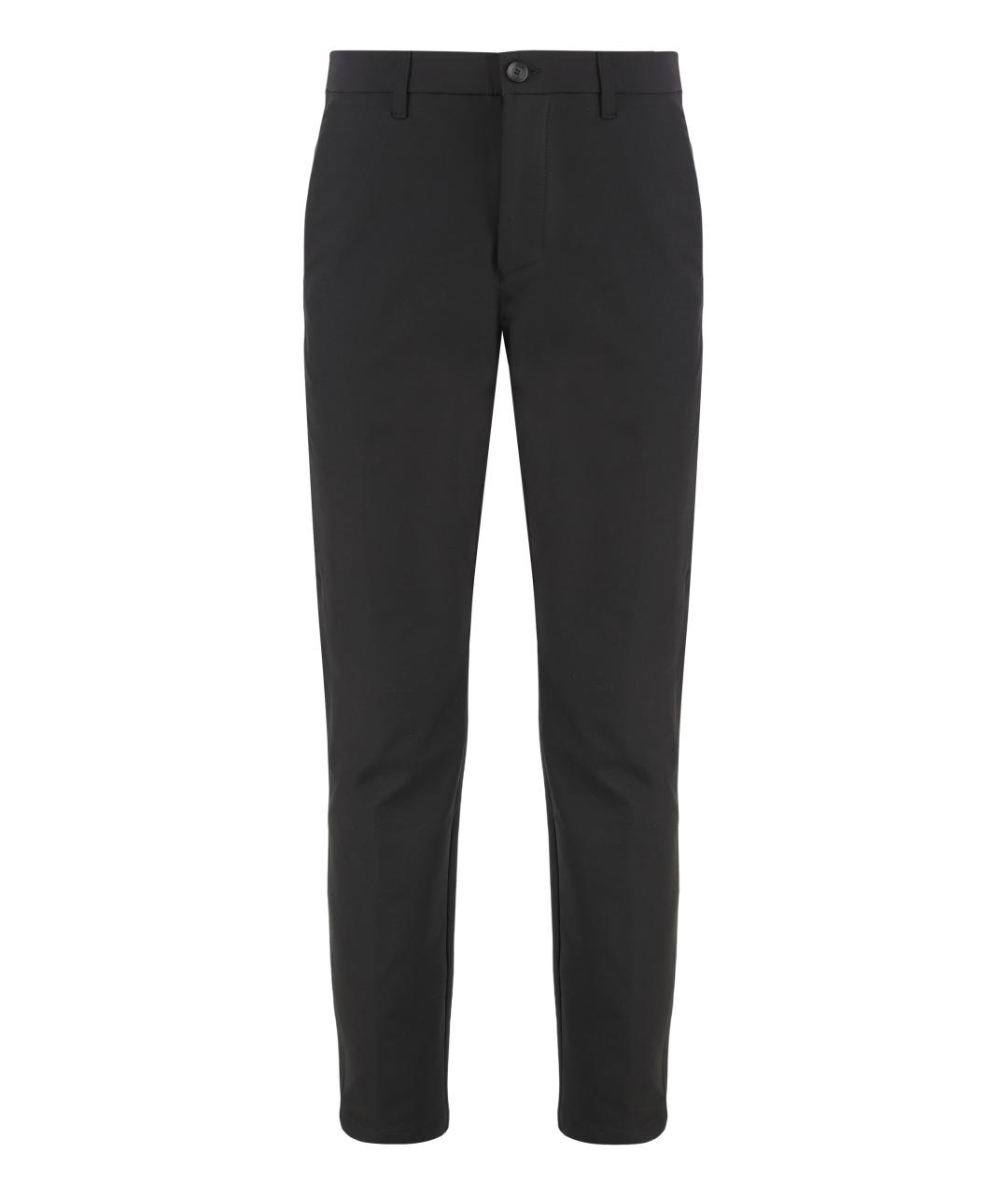 HUGO BOSS Черные полиэстеровые брюки чинос, фото 1