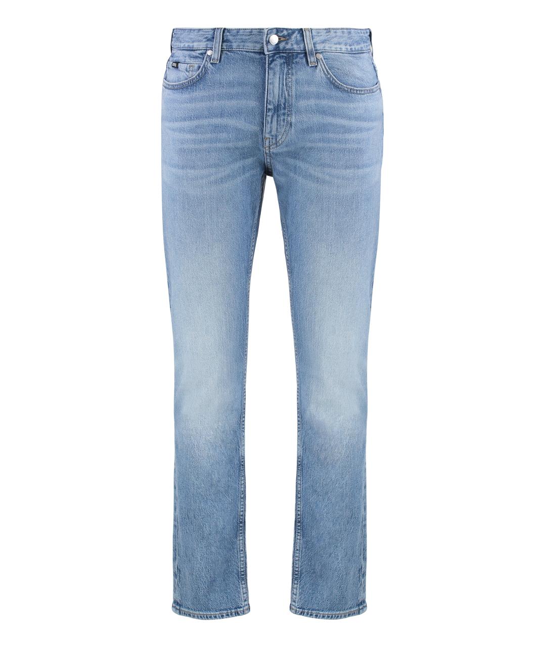 HUGO BOSS Синие хлопковые джинсы скинни, фото 1