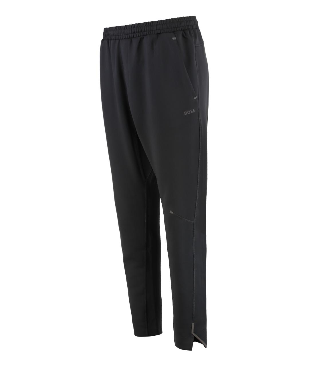 HUGO BOSS Черные полиэстеровые повседневные брюки, фото 3
