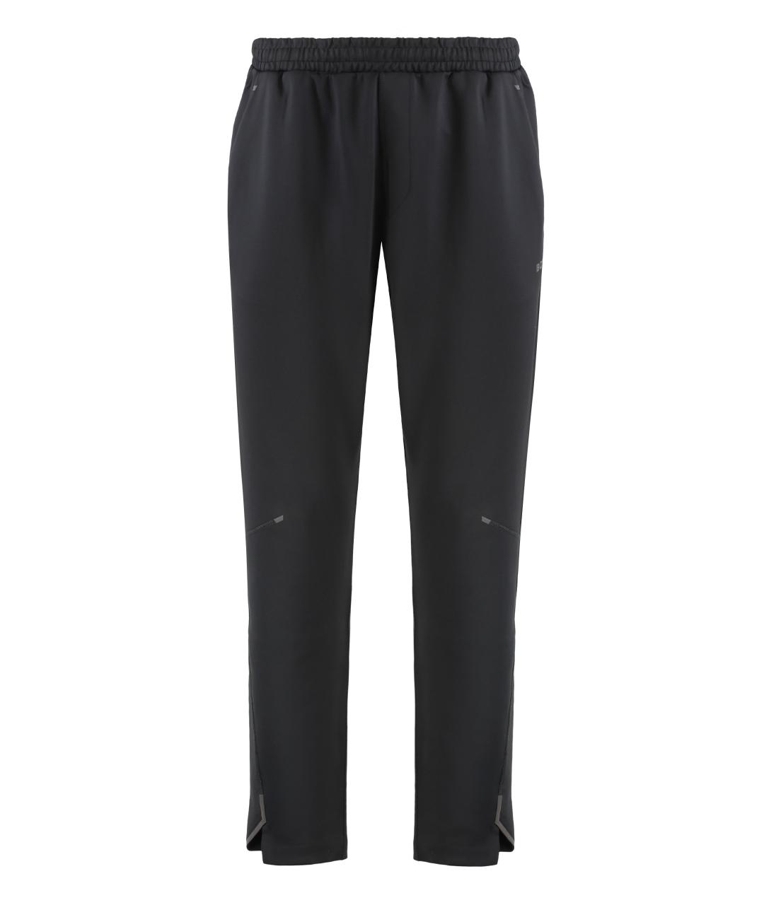 HUGO BOSS Черные полиэстеровые повседневные брюки, фото 1