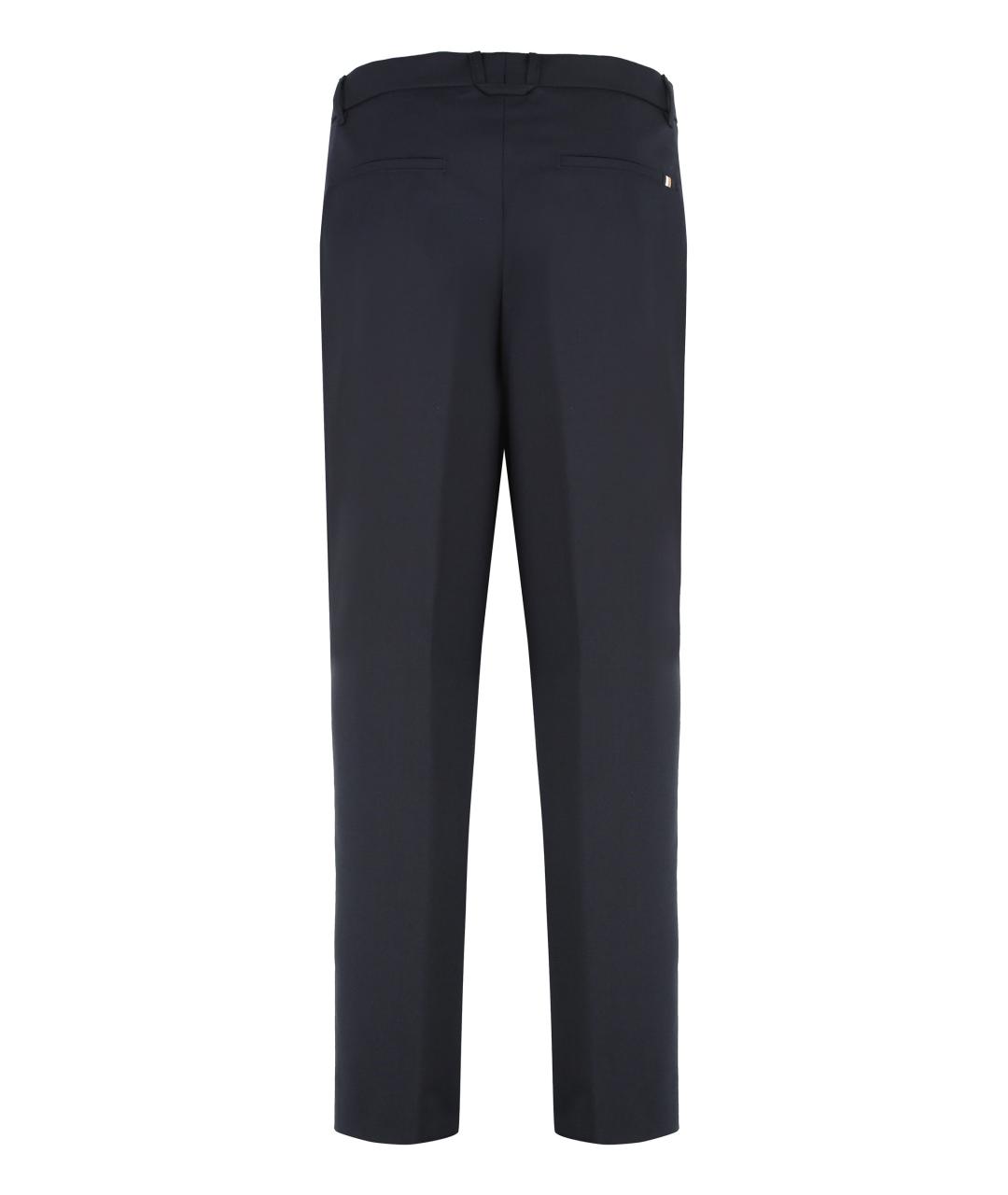 HUGO BOSS Синие шерстяные брюки чинос, фото 2