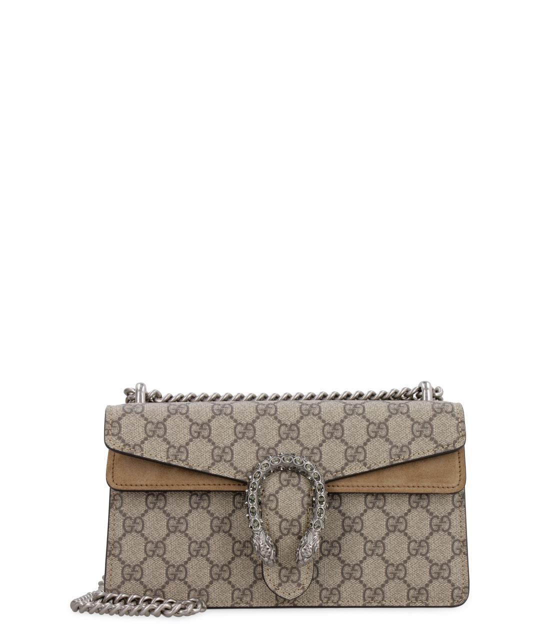 GUCCI Бежевая канва сумка через плечо, фото 1