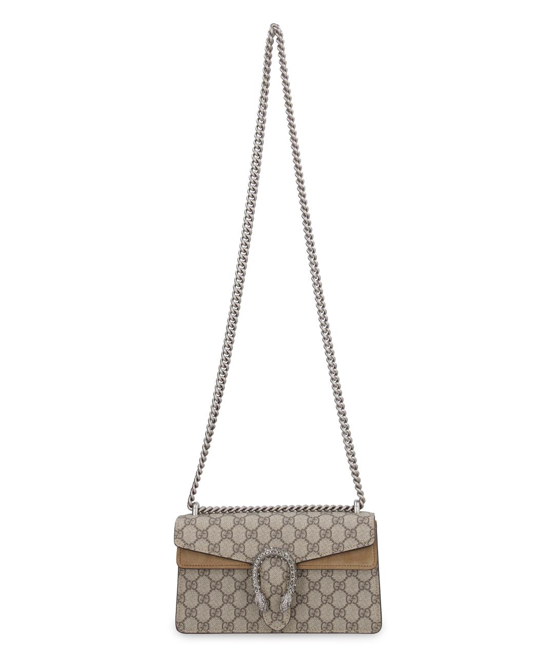 GUCCI Бежевая канва сумка через плечо, фото 5