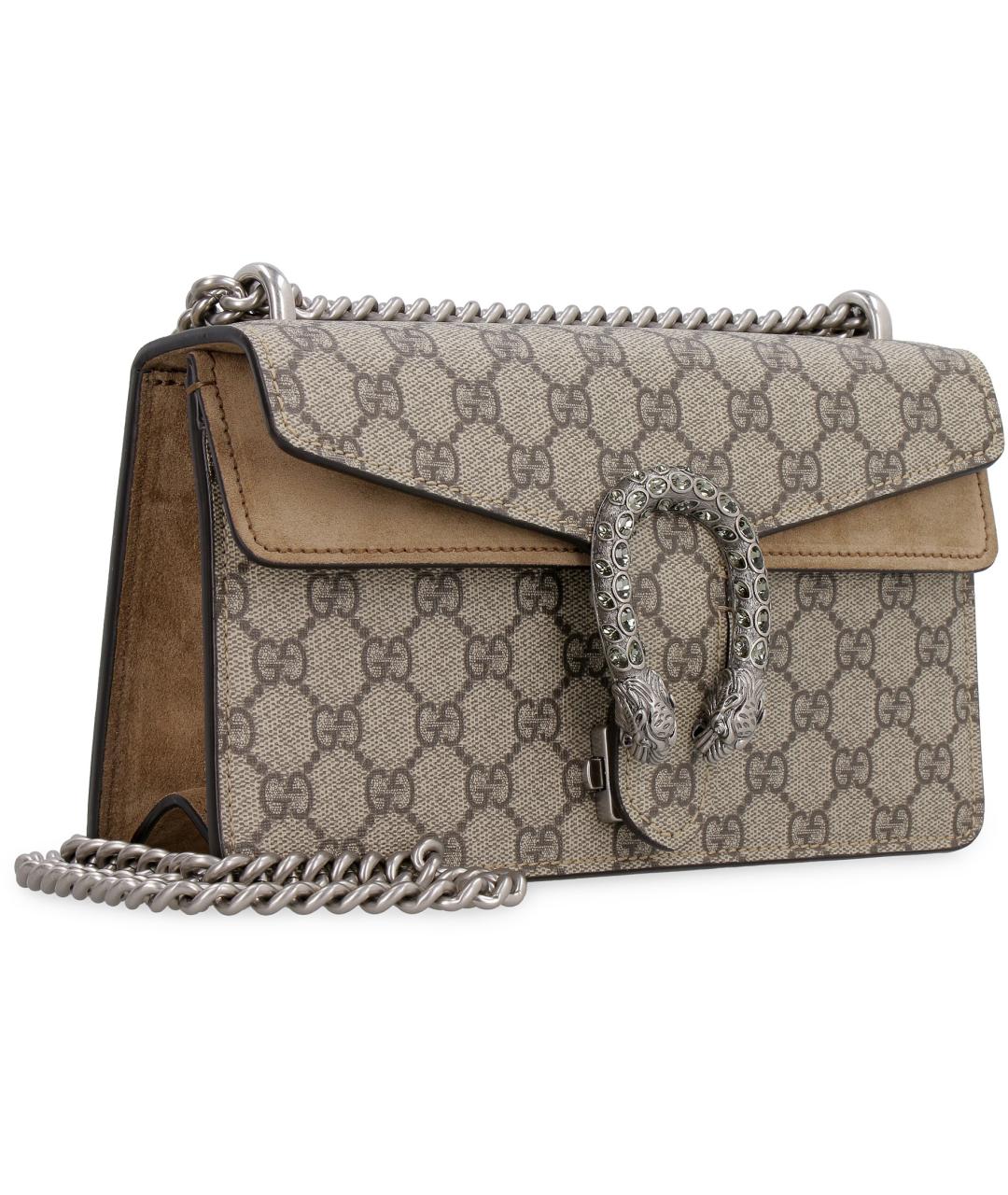 GUCCI Бежевая канва сумка через плечо, фото 3