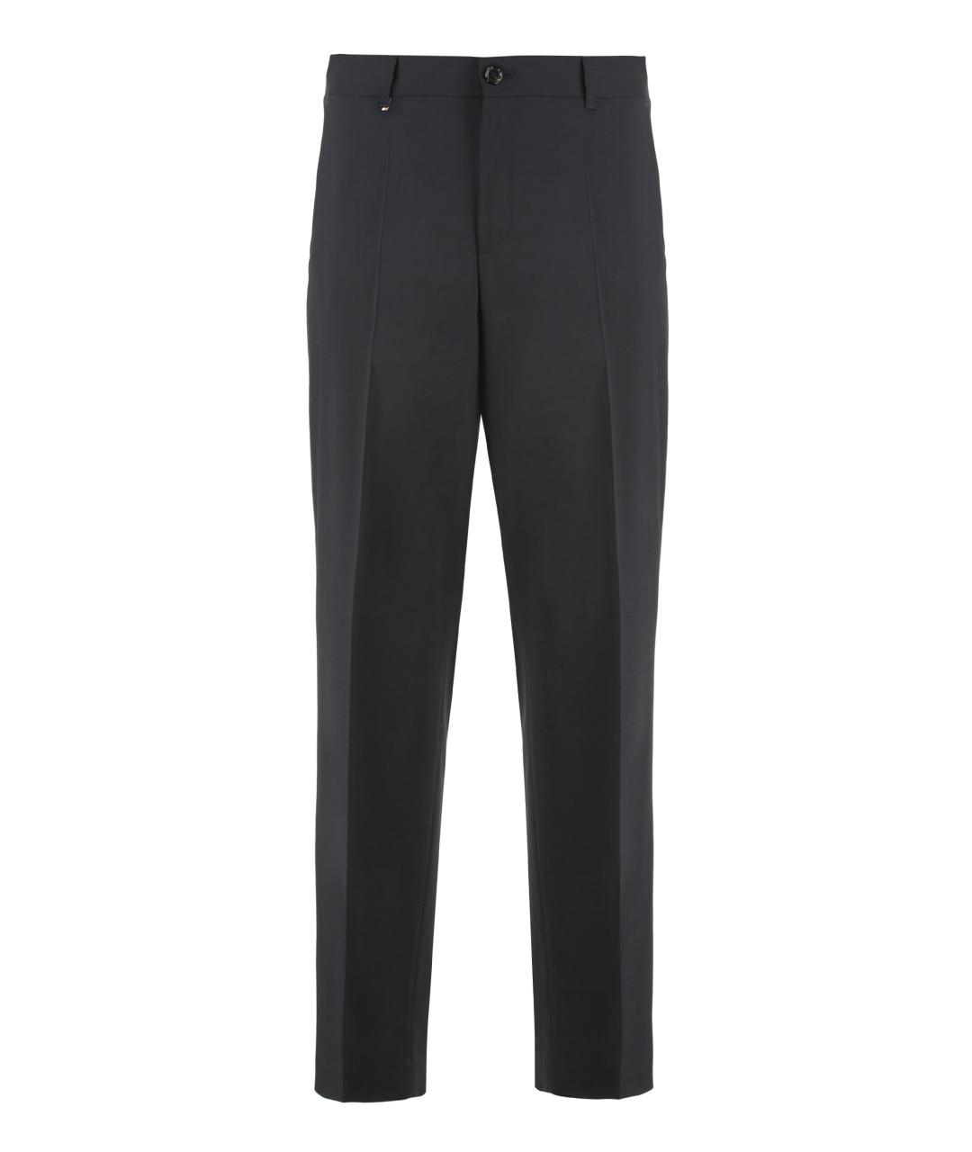 HUGO BOSS Черные шерстяные брюки чинос, фото 1