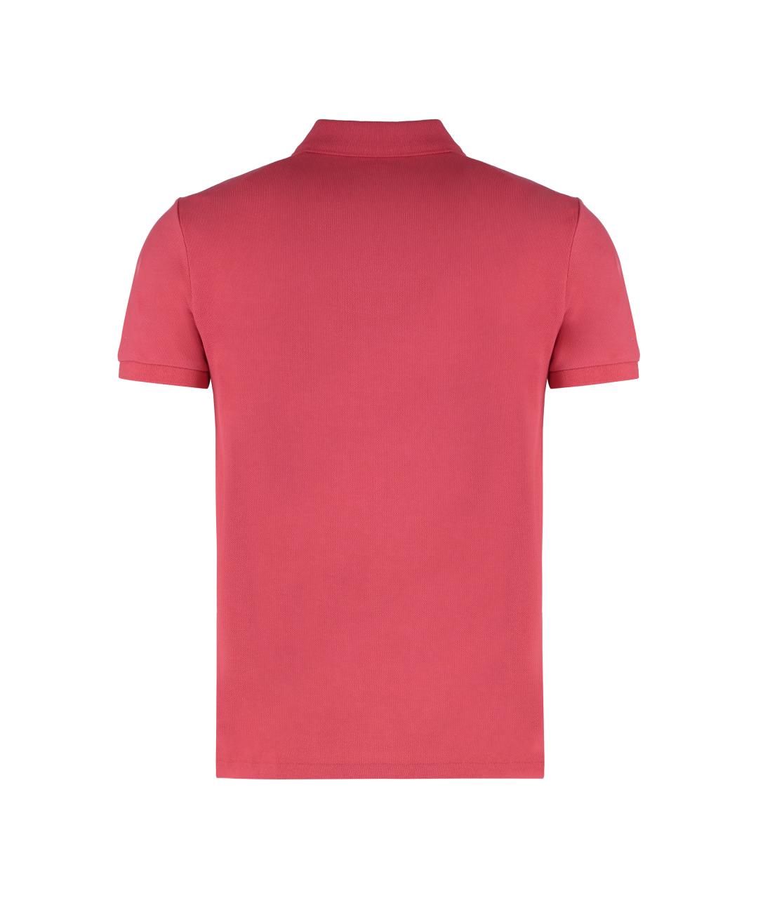 POLO RALPH LAUREN Красное хлопковое поло с коротким рукавом, фото 2