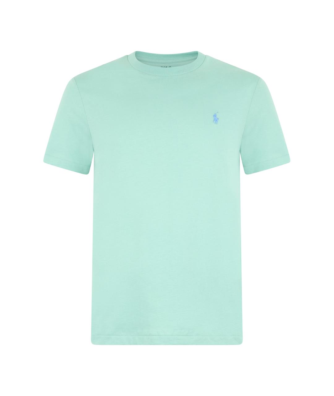 POLO RALPH LAUREN Зеленая хлопковая футболка, фото 1