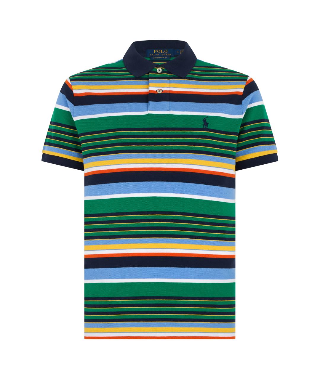 POLO RALPH LAUREN Мульти хлопковое поло с коротким рукавом, фото 1