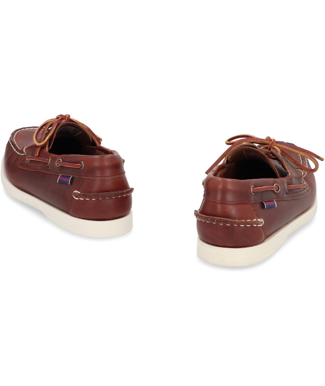 SEBAGO Коричневые кожаные лоферы, фото 4