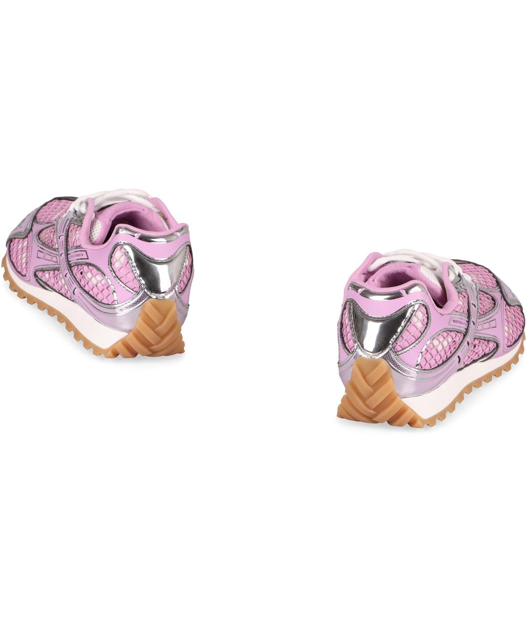 BOTTEGA VENETA Розовые синтетические кроссовки, фото 4
