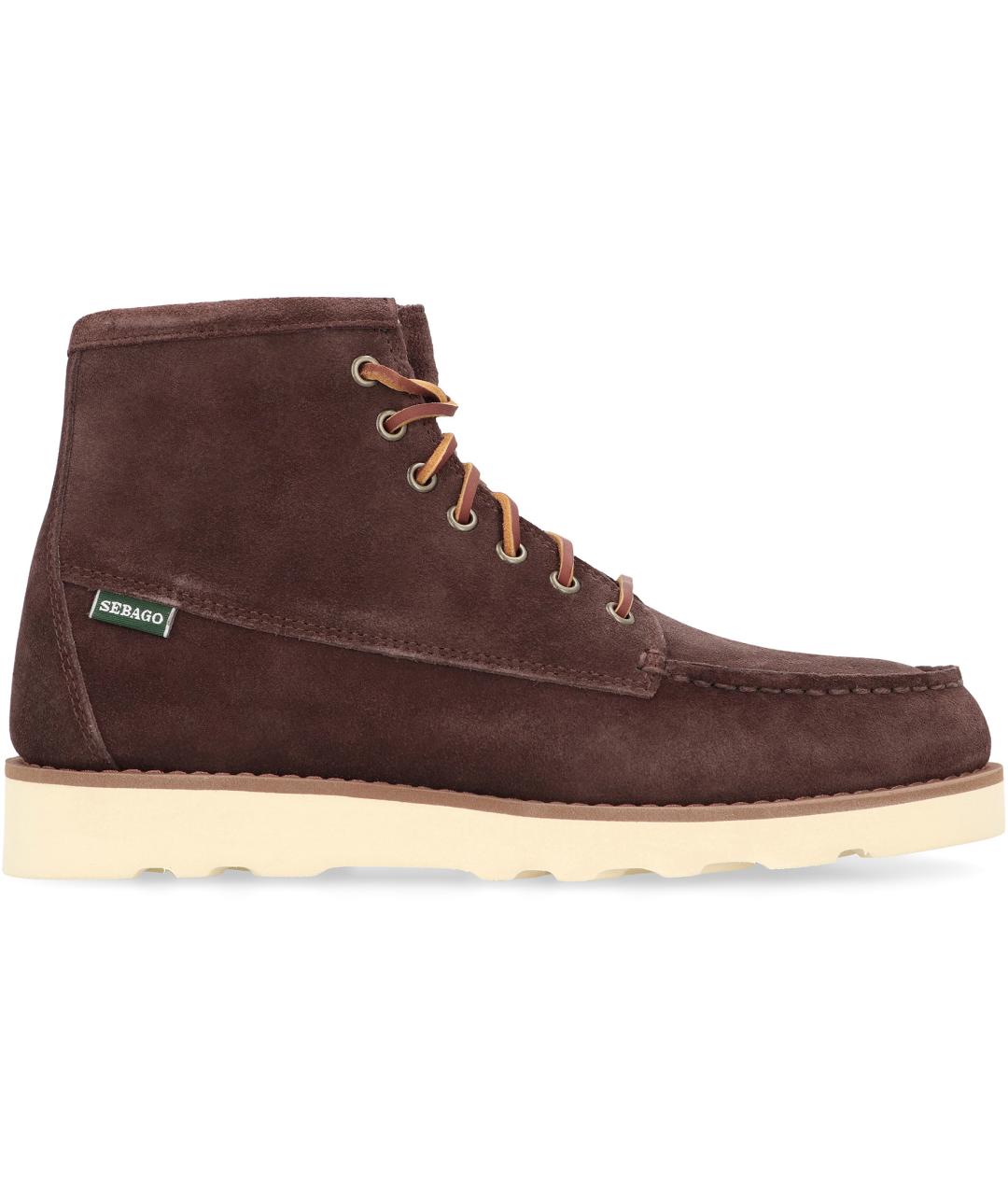 SEBAGO Коричневые замшевые высокие ботинки, фото 2