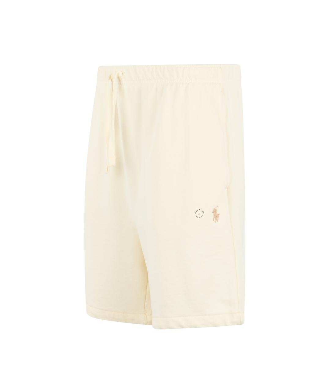 POLO RALPH LAUREN Бежевые хлопковые шорты, фото 3