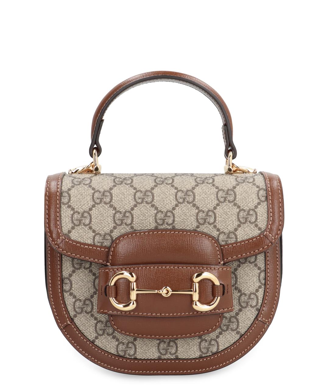 GUCCI Бежевая канва сумка с короткими ручками, фото 1