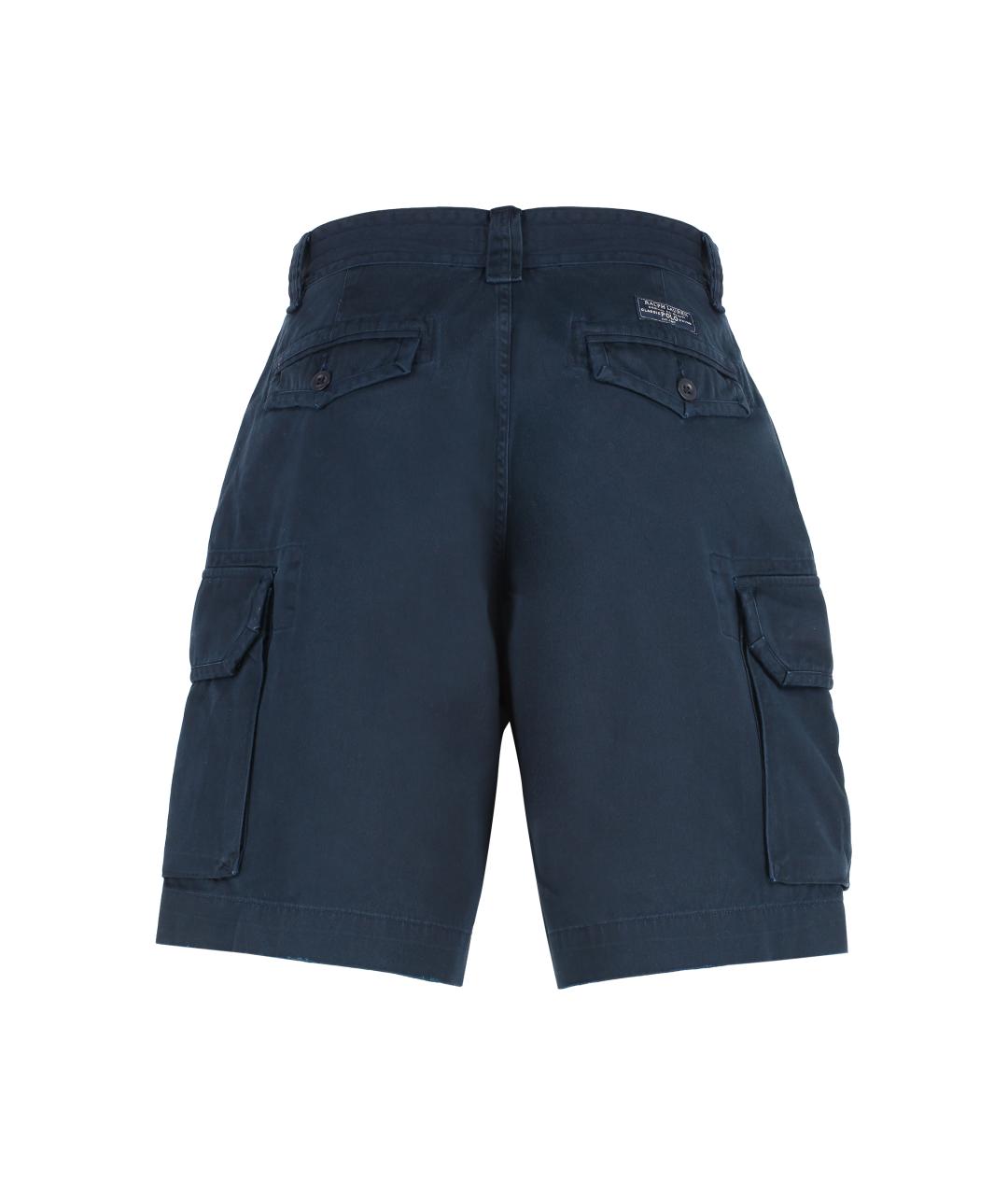 POLO RALPH LAUREN Синие хлопковые шорты, фото 2