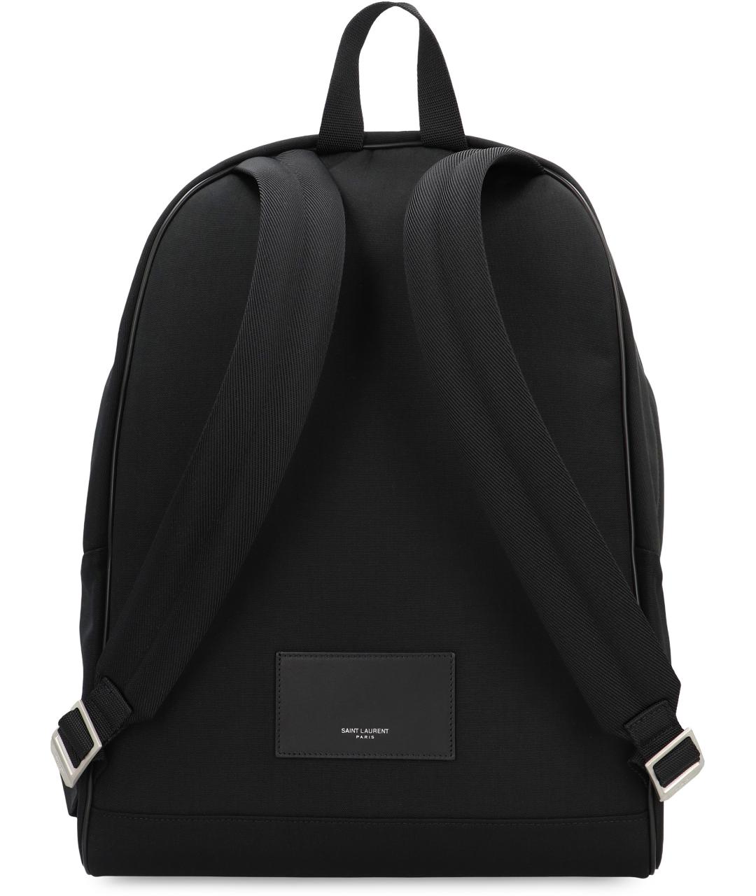 SAINT LAURENT Черный синтетический рюкзак, фото 4