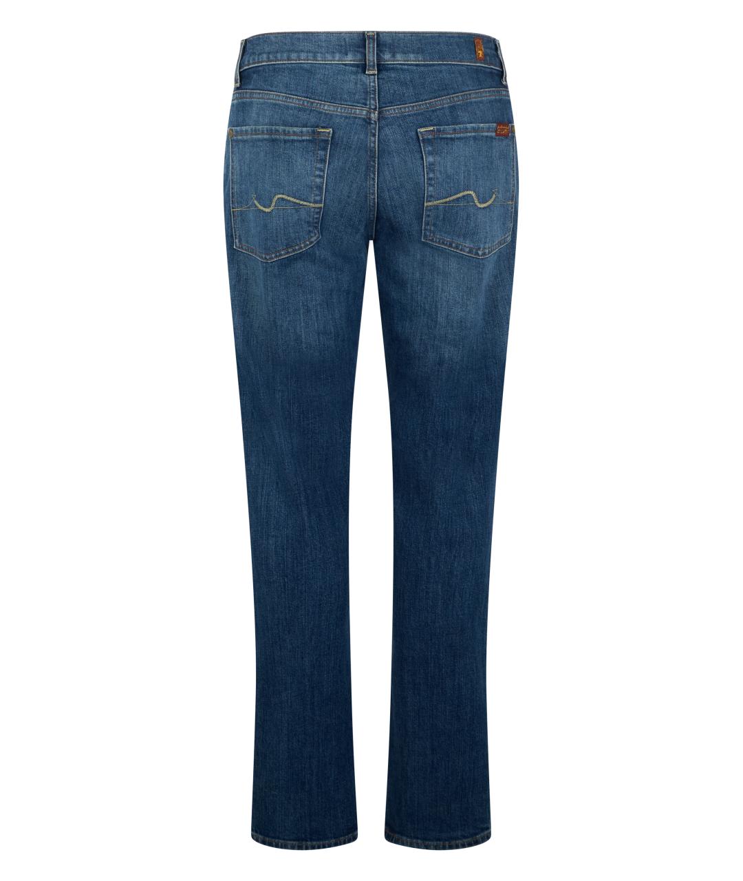 7 FOR ALL MANKIND Синие хлопковые джинсы скинни, фото 2