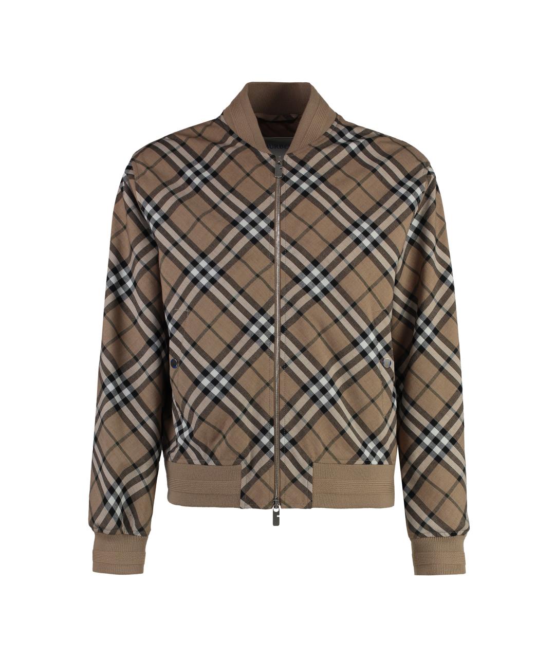 BURBERRY Бежевая полиэстеровая куртка, фото 1