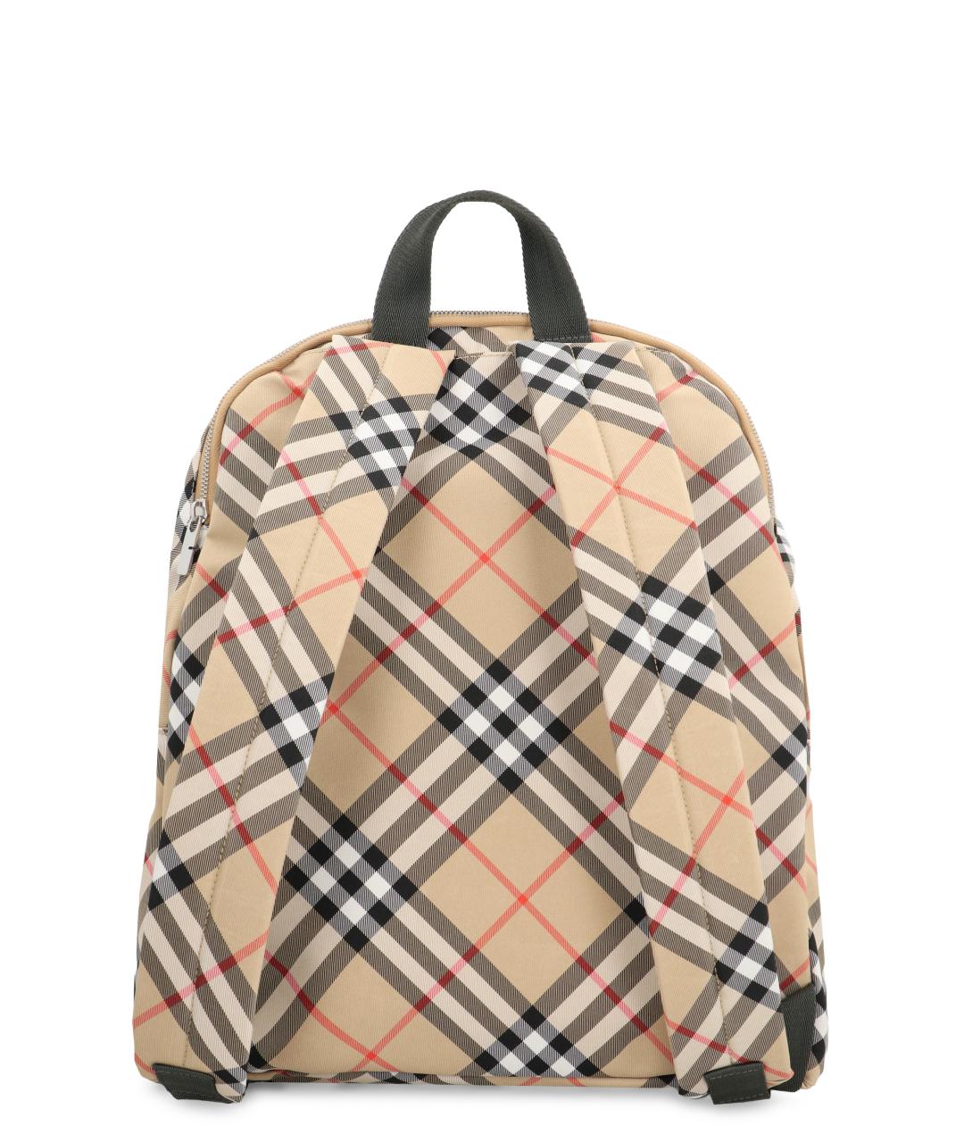 BURBERRY Бежевый синтетический рюкзак, фото 4