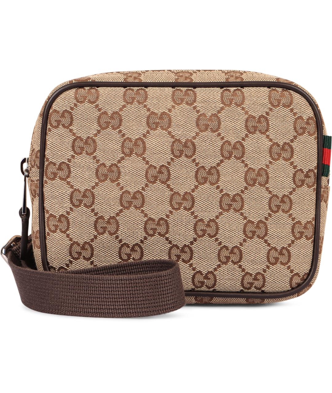 GUCCI Бежевая хлопковая сумка на плечо, фото 2