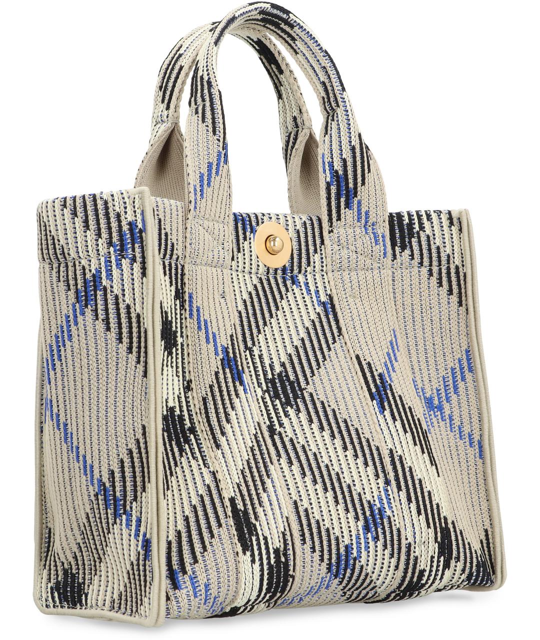 BURBERRY Бежевая синтетическая сумка тоут, фото 3