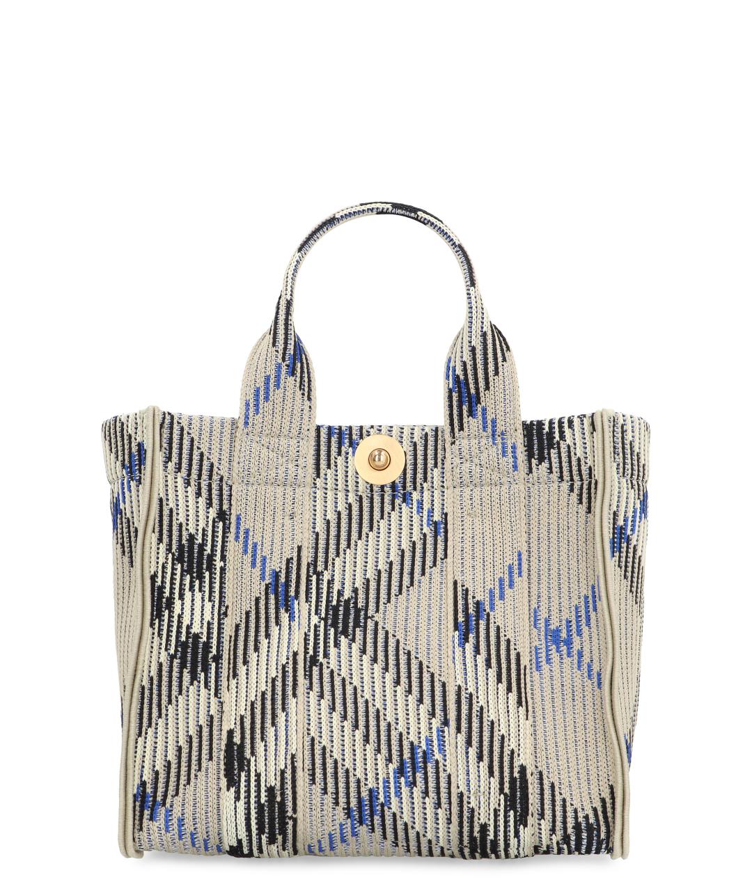 BURBERRY Бежевая синтетическая сумка тоут, фото 1