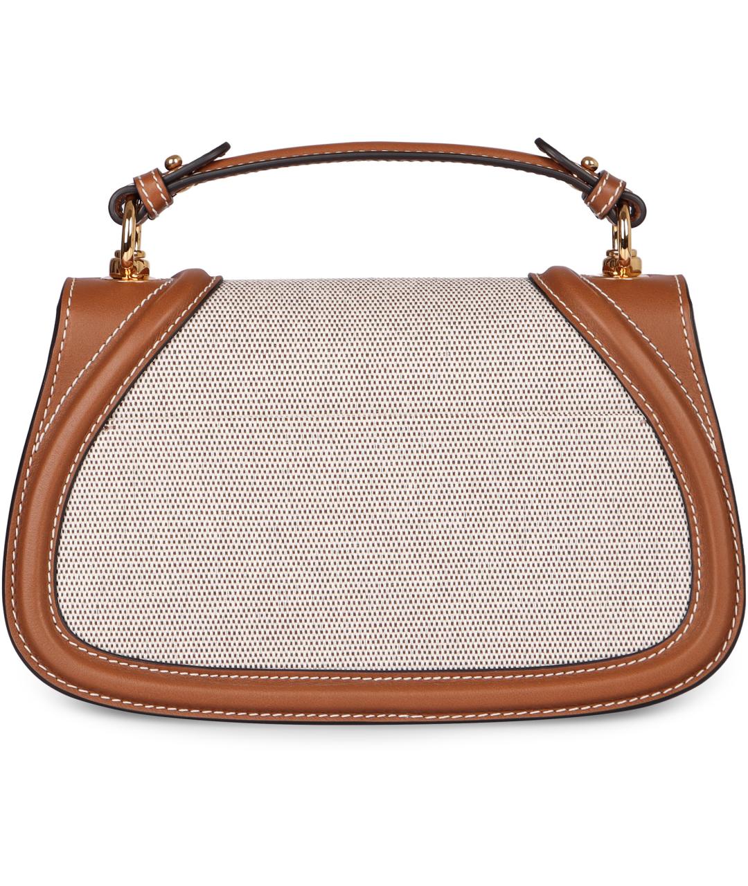 GUCCI Коричневая кожаная сумка с короткими ручками, фото 3