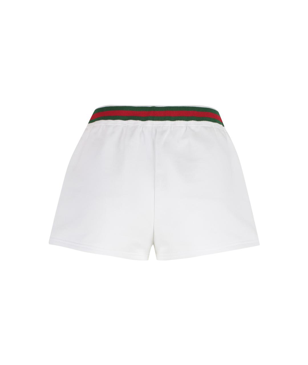 GUCCI Белые хлопковые шорты, фото 2
