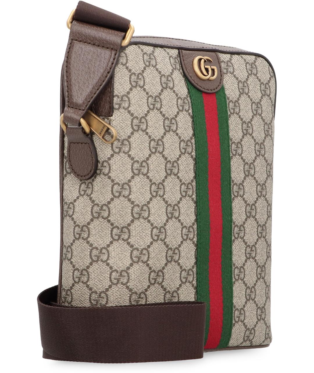 GUCCI Бежевая сумка на плечо из искусственной кожи, фото 2