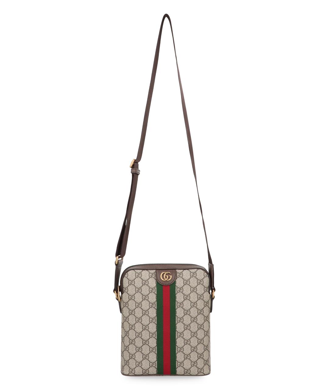 GUCCI Бежевая сумка на плечо из искусственной кожи, фото 4