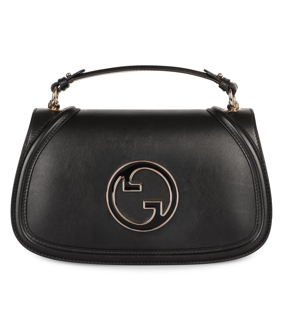 GUCCI Черная кожаная сумка через плечо, фото 1
