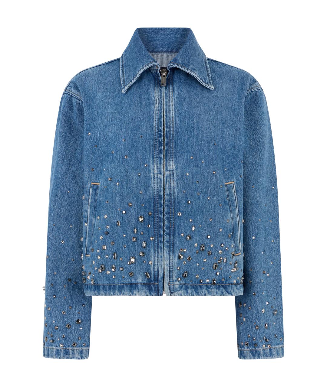 7 FOR ALL MANKIND Синяя хлопковая куртка, фото 1