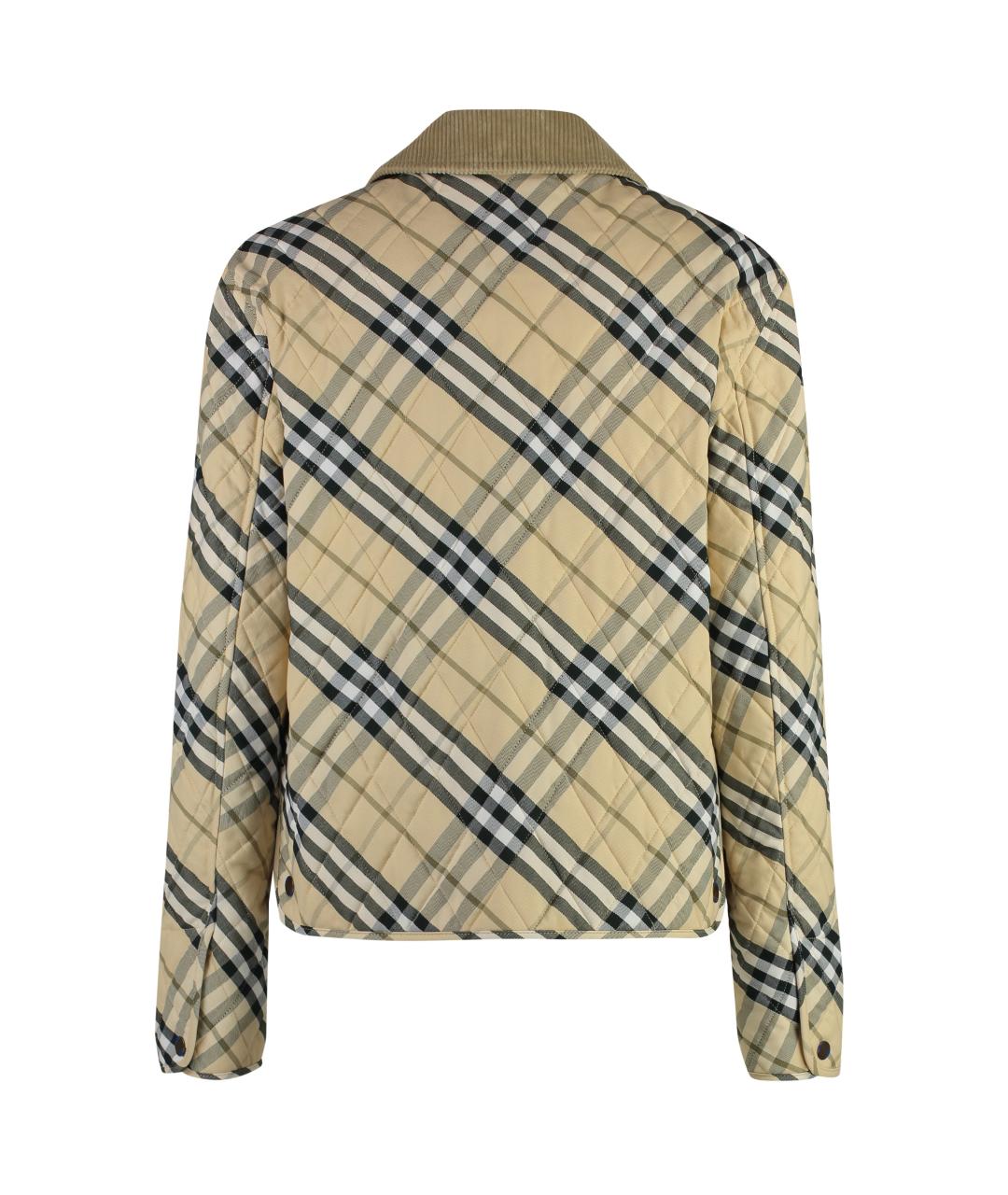 BURBERRY Бежевая хлопковая куртка, фото 2